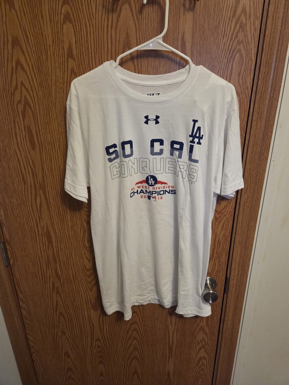Under Armour Los Angeles 2018 Playoffs Shirt Sz Large Men's NWOT MLB